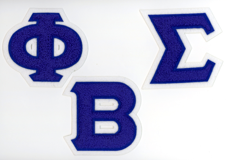 Phi Beta Sigma Chenille Letter Patches