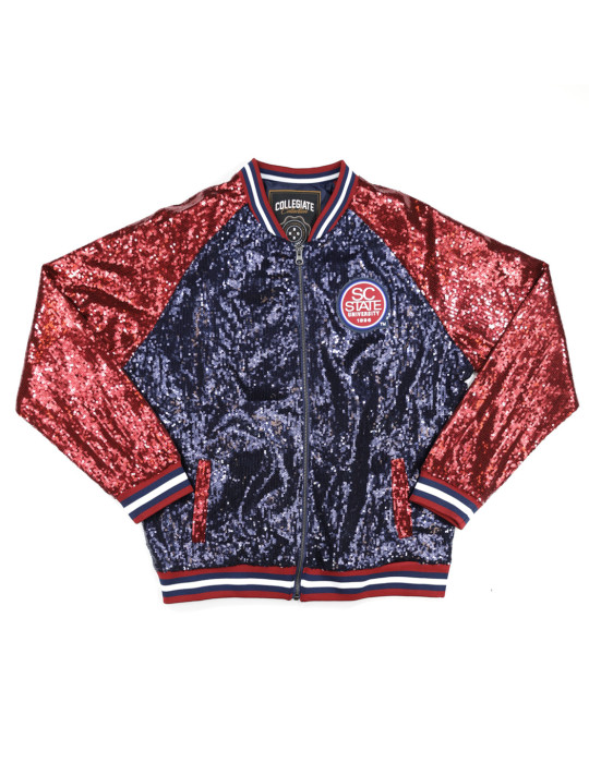 SC State Women's Sequin Jacket with Sequin Sleeves - 2024