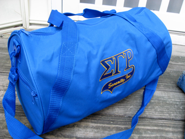 Sigma Gamma Rho Sorority Barrel Duffle Bag