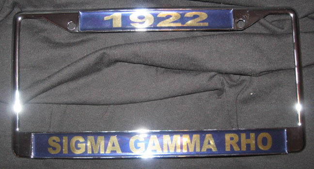 Sigma Gamma Rho Sorority Founders License Frame