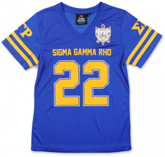 Sigma Gamma Rho Sorority Football Jersey Tee - 2022