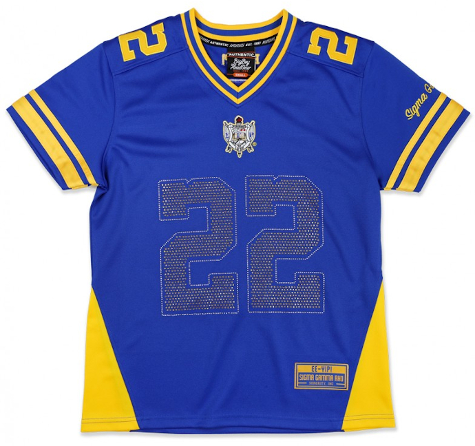 Sigma Gamma Rho Sorority Rhinestone Football Jersey - 2020