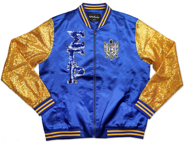 Sigma Gamma Rho Sorority Satin Sequins Jacket - BB