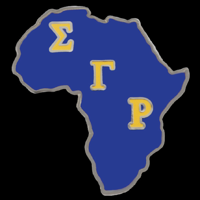 Sigma Gamma Rho Sorority Africa Pin