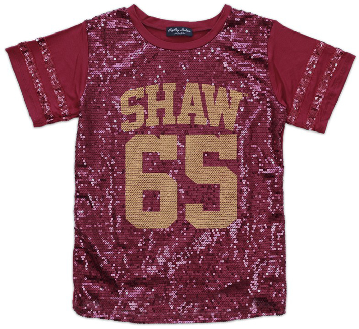 Shaw University Female Sequins Tee - 1819