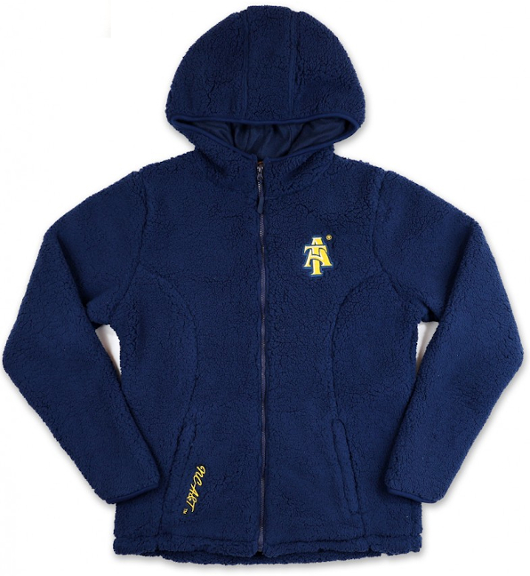 NCA&T Women's Sherpa Zip-Up Hoodie - 2020