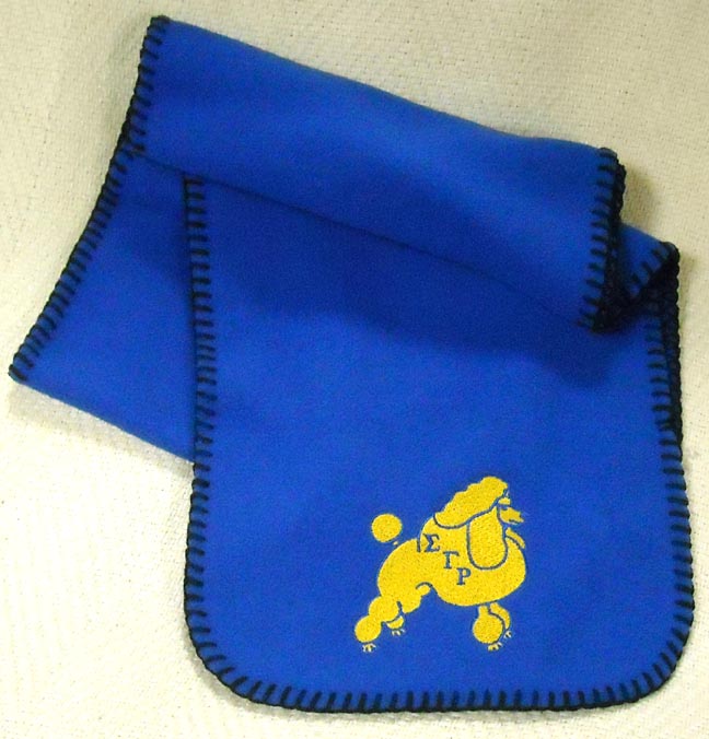 Sigma Gamma Rho Sorority Embroidered Fleece Scarf