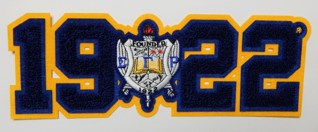 Sigma Gamma Rho Sorority Chenille Shield Year Patch