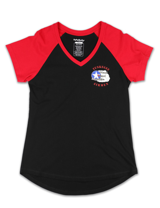 Tuskegee Airmen Female V-Neck Tee - 2025