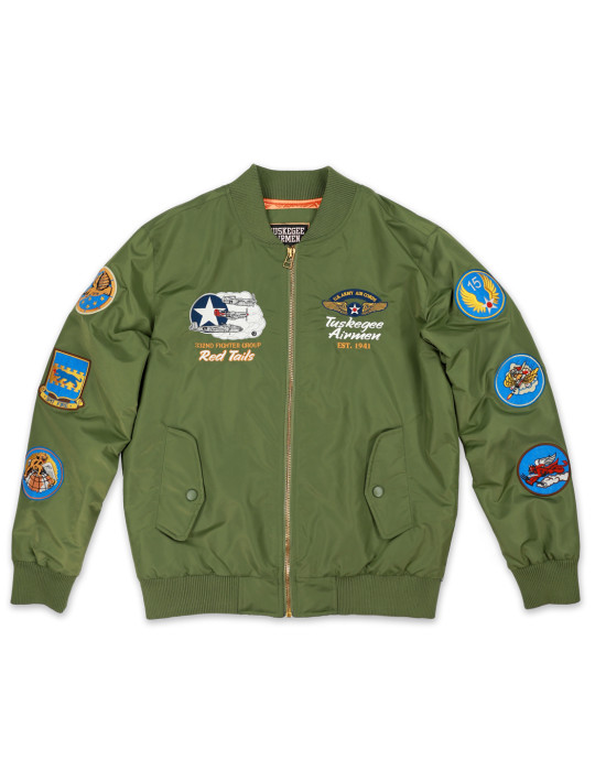 Tuskegee Airmen Green Bomber Jacket - 2024