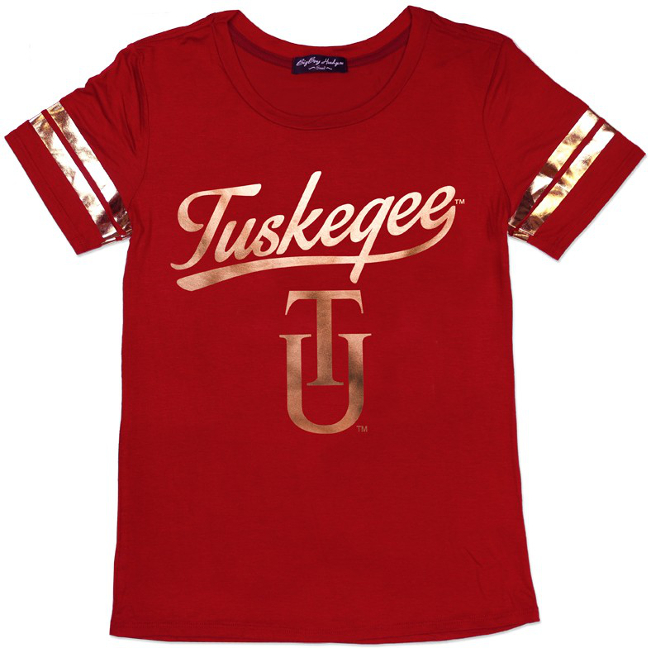 Tuskegee University Female Foil Tee - 1819
