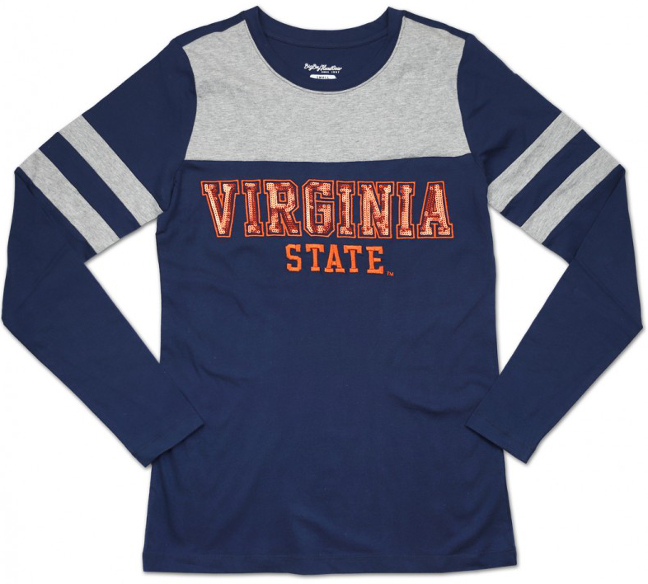Virginia State Women's Sequin Long-Sleeve Tee - 1920