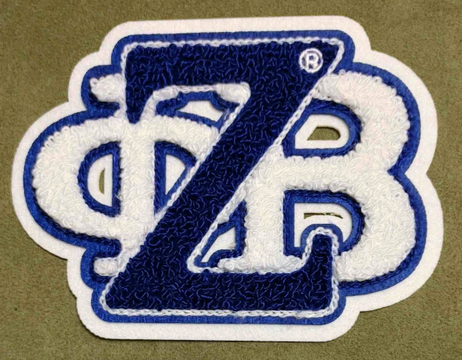 Zeta Stacked Chenille Patch - Sew On Only