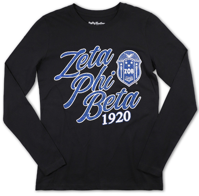 Zeta Black Long-Sleeve Tee - 2022