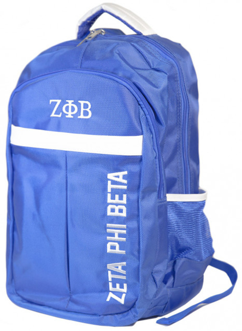 Zeta Phi Beta PU Leather Backpack