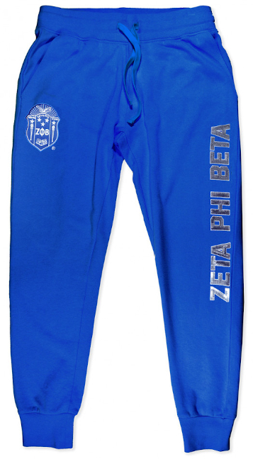 Zeta Royal Blue Sequins Jogger Pants - 2022