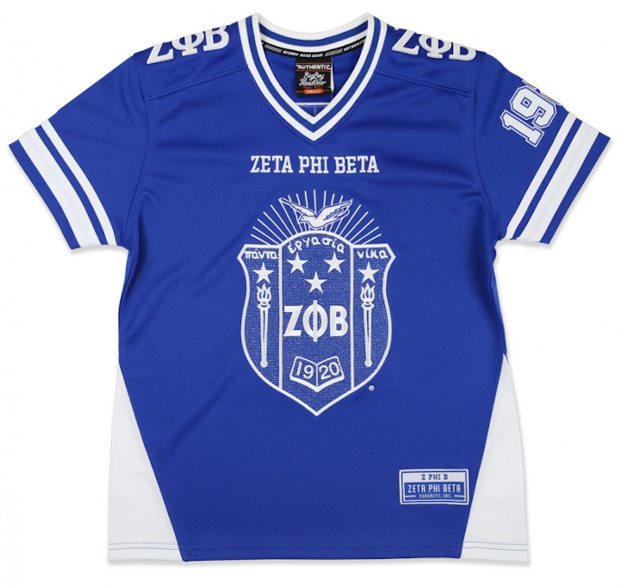 Zeta Royal Rhinestone Football Jersey - 2020