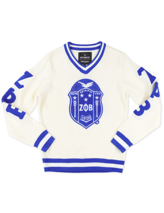 ZETA IVORY V-NECK SWEATER - 2025
