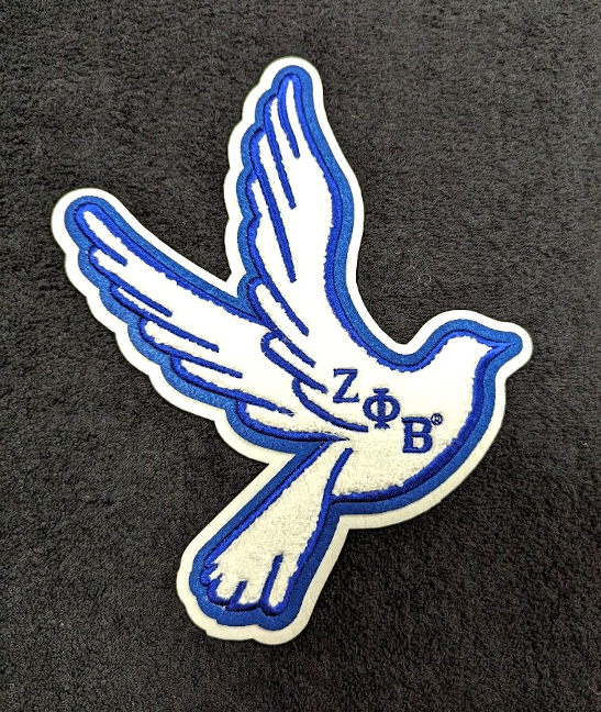 Zeta Chenille Dove Patch - LARGE