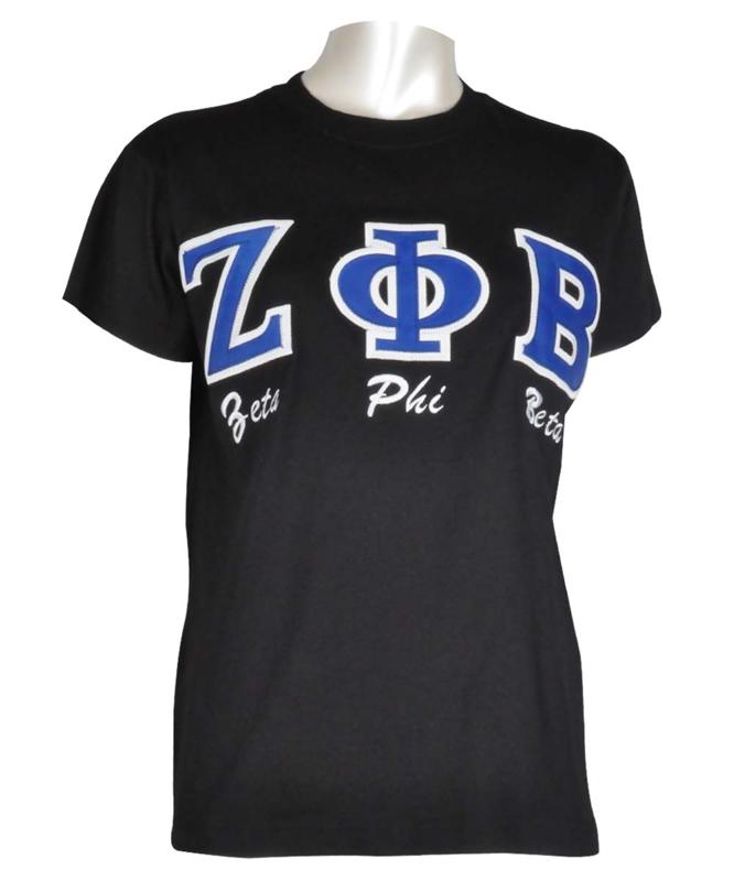 Zeta Black Applique Tee - BD