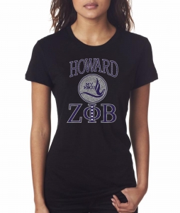 Zeta - Howard University Bling Shirt - CO