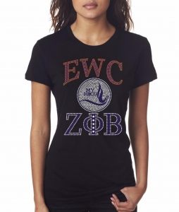 Zeta - Edward Waters University Bling Shirt - CO