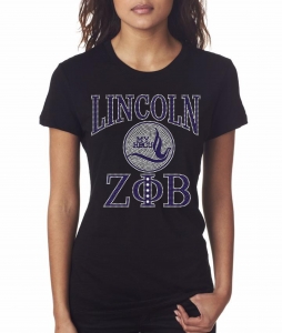 Zeta - Lincoln University Missouri Bling Shirt - CO