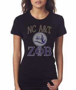 Zeta - NCA&T State University Bling Shirt - CO