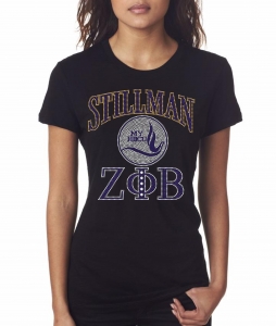 Zeta - Stillman College Bling Shirt - CO