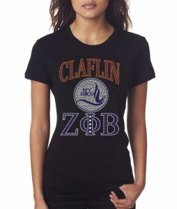 Zeta - Claflin University Bling Shirt - CO