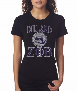 Zeta - Dillard University Bling Shirt - CO