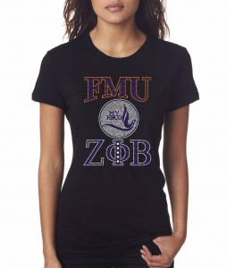 Zeta - Florida Memorial University Bling Shirt - CO