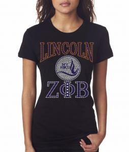 Zeta - Linoln University PA Bling Shirt - CO