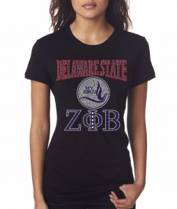 Zeta - Delaware State University Bling Shirt - CO