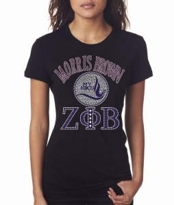 Zeta - Morris Brown College Bling Shirt - CO