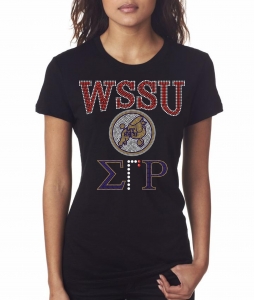 Sigma Gamma Rho - Winston Salem State Univ Bling Shirt - CO