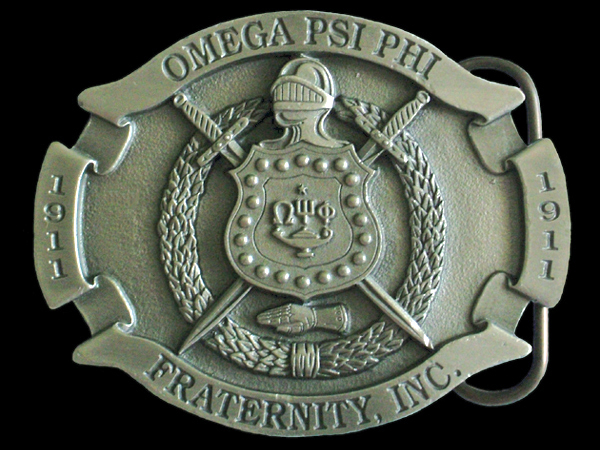Omega Pewter Belt Buckle