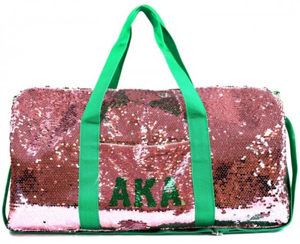 sequin weekender bag