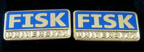 FISK Blue and Gold Rectangular Cufflinks - UNISEX  - CO