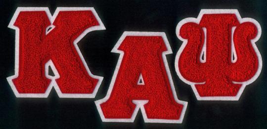 Kappa Alpha Psi Letters Chenille Patch