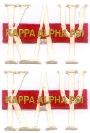 Kappa Letter Patches Set of 2