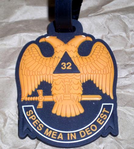Mason 32nd Degree Luggage Tags - Set of 2 - JV