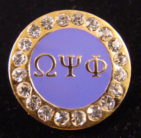 Omega Swarovski Crystal Pin - CO