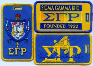 Sigma Gamma Rho Sorority Luggage Tags Set of 3