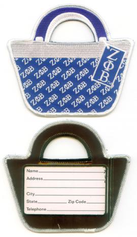 Zeta Phi Beta Purse Luggage Tags - Set of 2