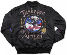 Tuskegee Airmen Black Bomber Jacket - 2022 2