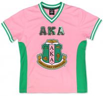 AKA Rhinestone Pink Football Jersey - 2023