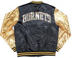 Alabama State Women's Satin Jacket with Sequin Sleeves - 2024 1