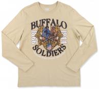 Buffalo Soldiers Tan Long Sleeve Tee - BB