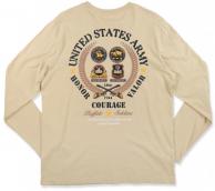 Buffalo Soldiers Tan Long Sleeve Tee - BB 1